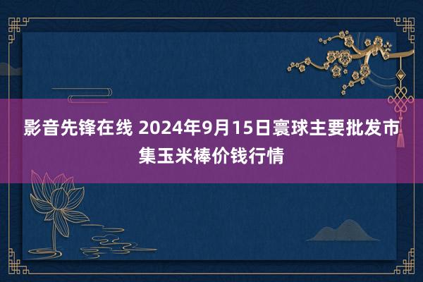 影音先锋在线 2024年9月15日寰球主要批发市集玉米棒价钱行情