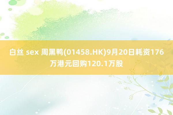 白丝 sex 周黑鸭(01458.HK)9月20日耗资176万港元回购120.1万股