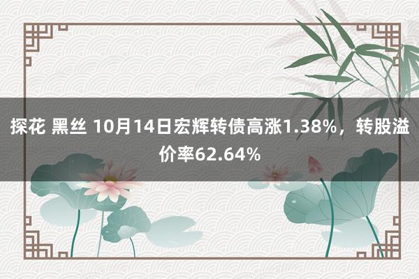 探花 黑丝 10月14日宏辉转债高涨1.38%，转股溢价率62.64%