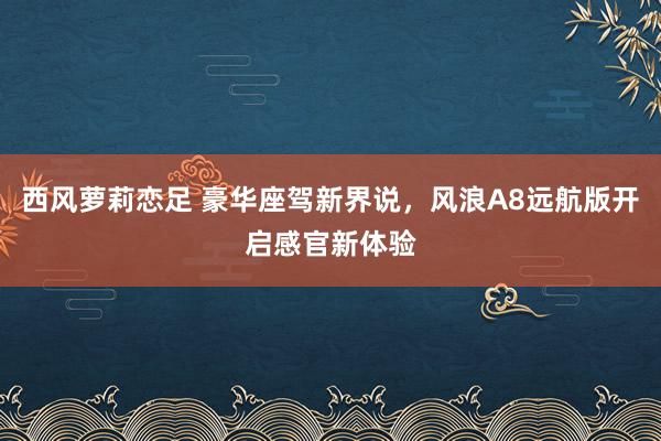 西风萝莉恋足 豪华座驾新界说，风浪A8远航版开启感官新体验