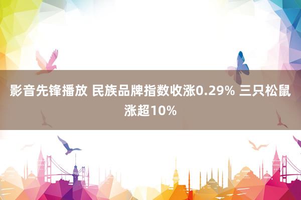 影音先锋播放 民族品牌指数收涨0.29% 三只松鼠涨超10%