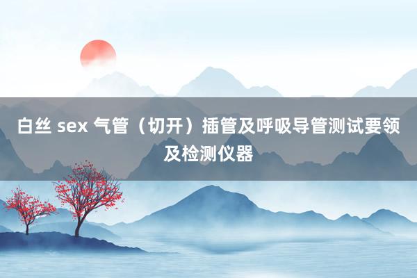 白丝 sex 气管（切开）插管及呼吸导管测试要领及检测仪器